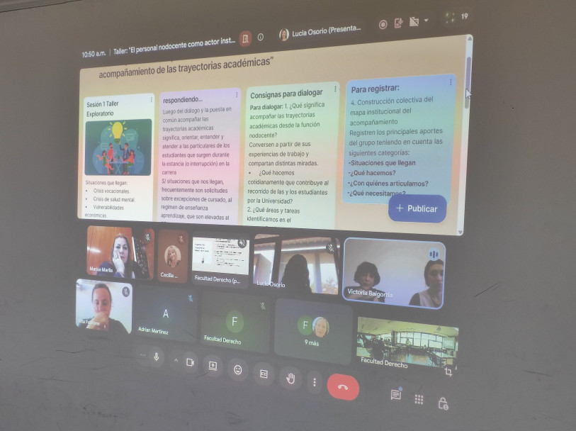 imagen Más de 40 nodocentes participaron de un taller sobre acompañamiento de trayectorias académicas 