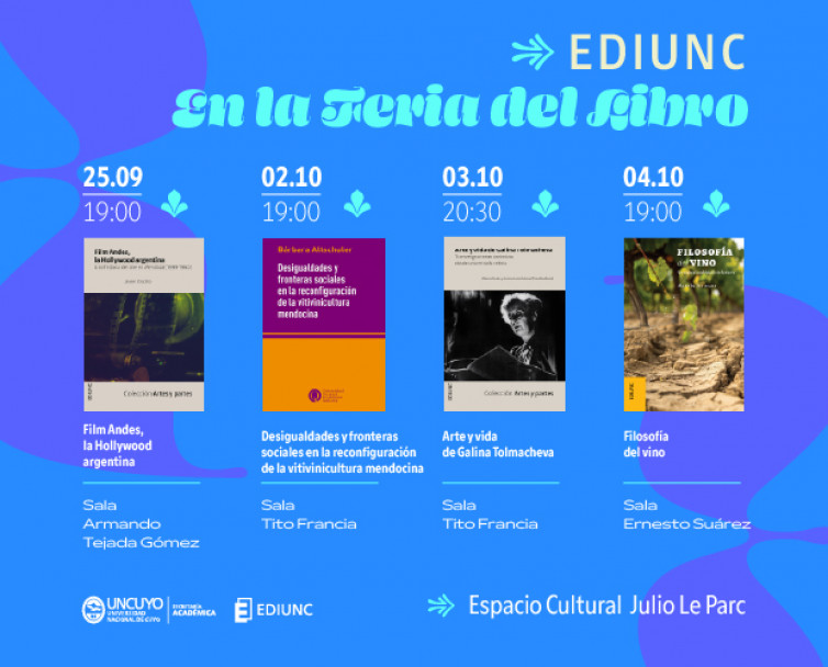 imagen EDIUNC y la Librería Universitaria de feria en Mendoza