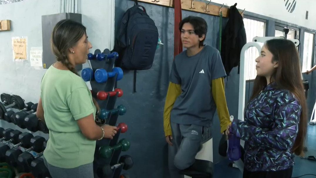 imagen Parte del rodaje se realizó en el Gimnasio del Club UNCUYO.