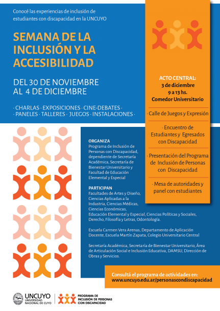 imagen Diversas experiencias de inclusión y accesibilidad en toda la UNCUYO