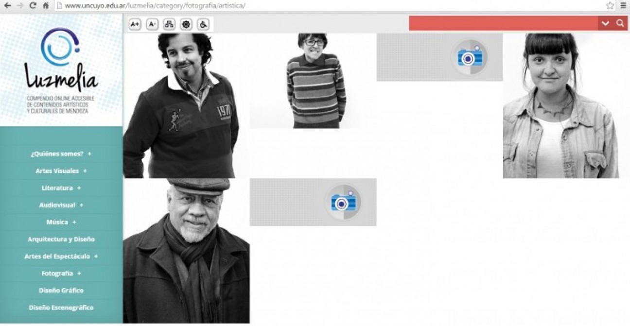 imagen Diseñaron un sitio web accesible con material de artistas mendocinos