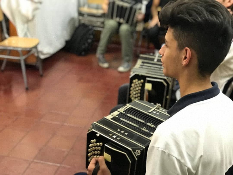 imagen Comenzó el taller de bandoneón para escuelas secundarias