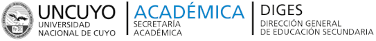 marca SecretarÃ­a AcadÃ©mica - Universidad Nacional de Cuyo