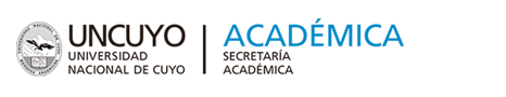 marca Secretaría Académica - Universidad Nacional de Cuyo