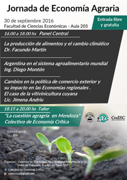 imagen jornada de economía agraria