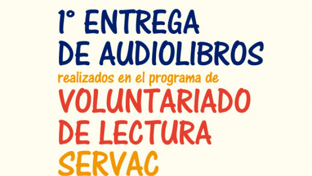 imagen Primer entrega de audiolibros en la biblioteca central