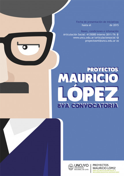 imagen Se seleccionó el afiche que será la cara visible de la 8va convocatoria de los Proyectos  Mauricio López 