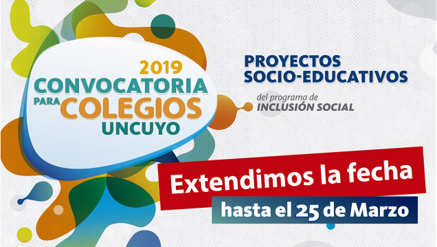 imagen Convocatoria para colegios de la UNCuyo: ¡extendimos la fecha!