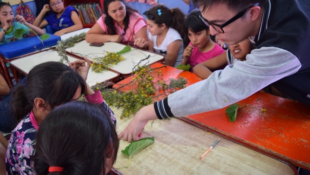 imagen Niñxs del CAE del barrio Yapeyú aprenden sobre su flora nativa