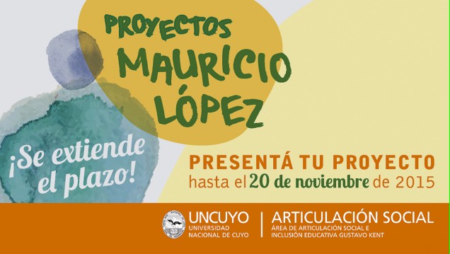 imagen Se extiende la 8va convocatoria de Proyectos Mauricio López