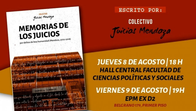 imagen Presentarán libro sobre los juicios por delitos de lesa humanidad