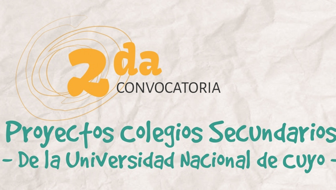 imagen Segunda Convocatoria a Colegios de la UNCuyo