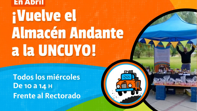 imagen ¡Vuelve el Almacén Andante a la UNCUYO!