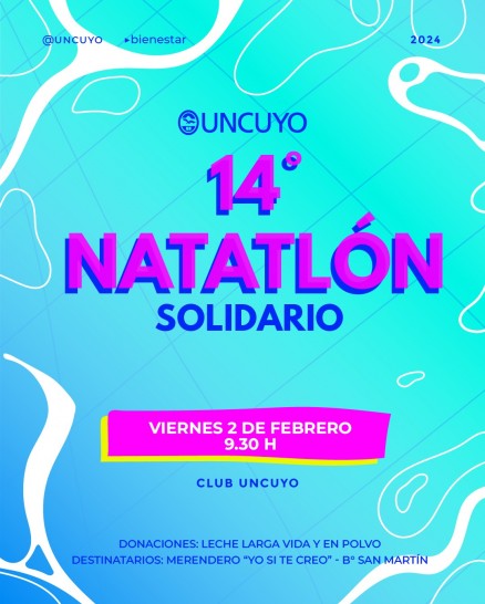imagen Gran expectativa para una nueva edición del Natatlón Solidario de la UNCUYO