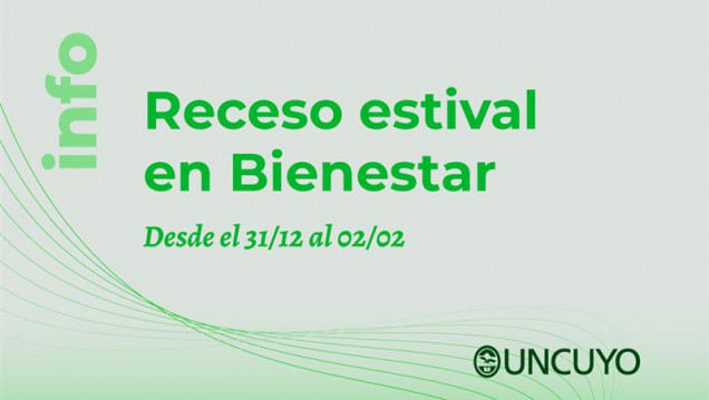 imagen Receso de verano de la Secretaría de Bienestar Universitario