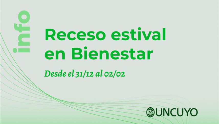 imagen que ilustra noticia Receso de verano de la Secretaría de Bienestar Universitario