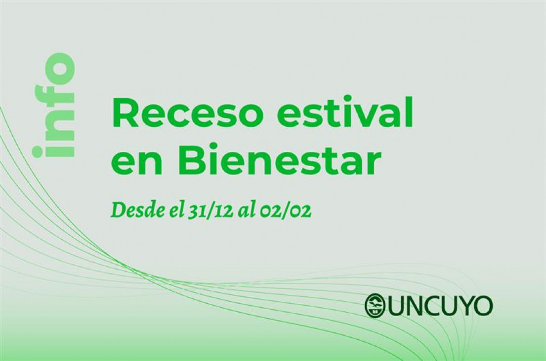 imagen Receso de verano de la Secretaría de Bienestar Universitario