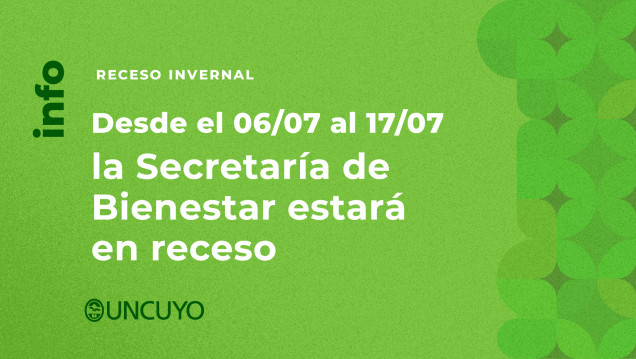 imagen Receso invernal: conocé cómo funcionarán los servicios de Bienestar durante las vacaciones