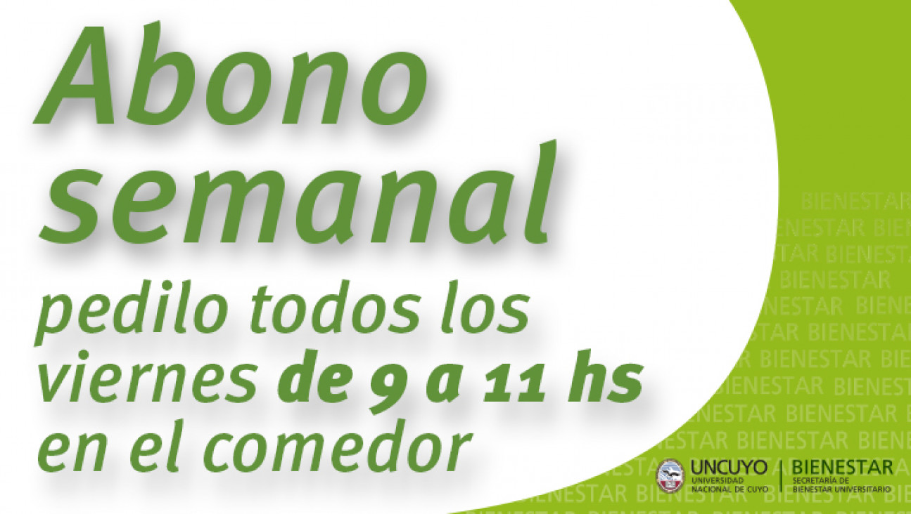 imagen Venta de abonos semanales para el Comedor
