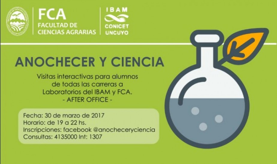 imagen "Anochecer y Ciencia": un evento para promover las vocaciones científicas 