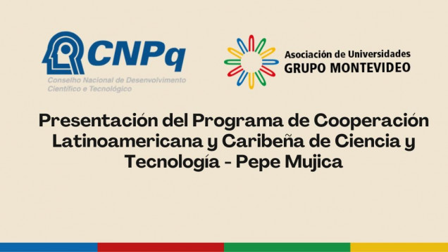 imagen Convocatoria para presentación de proyectos "Programa José Pepé Mujica"