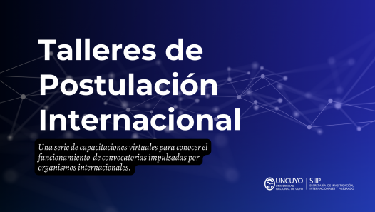 imagen Talleres de postulación internacional: ya se encuentran disponibles para su visualización los cuatro encuentros