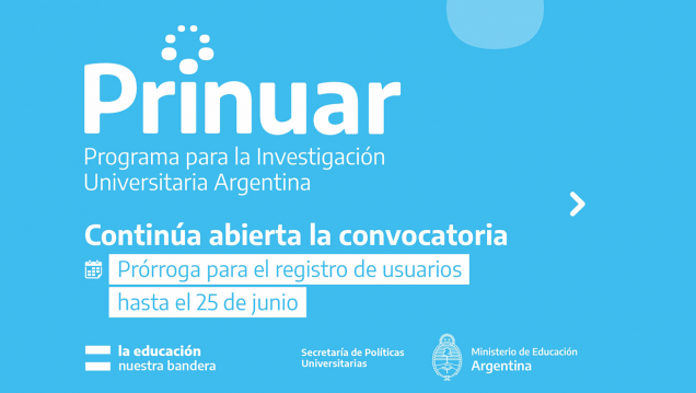 imagen Prinuar: Prórroga para presentar solicitudes hasta el 25 de junio