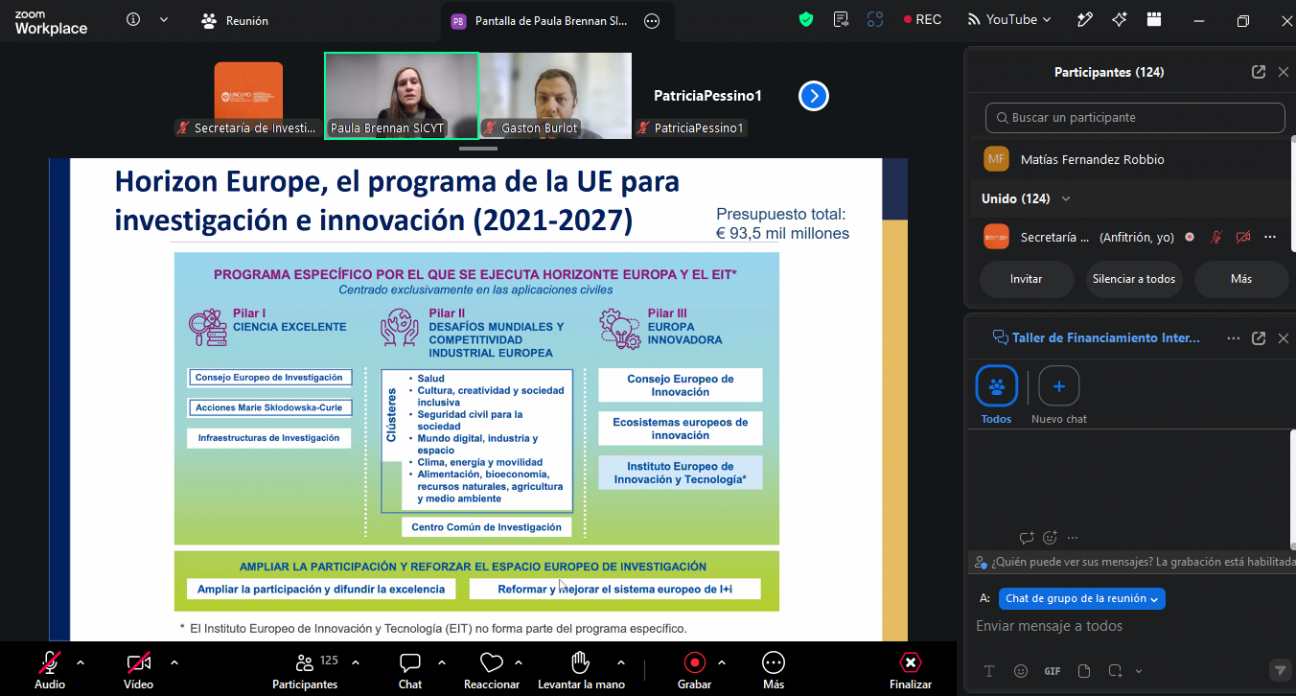 imagen Se realizó un encuentro informativo sobre oportunidades de financiamiento internacional