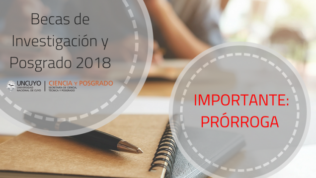 imagen Se prorrogan las inscripciones a las becas de investigación y posgrado 2018