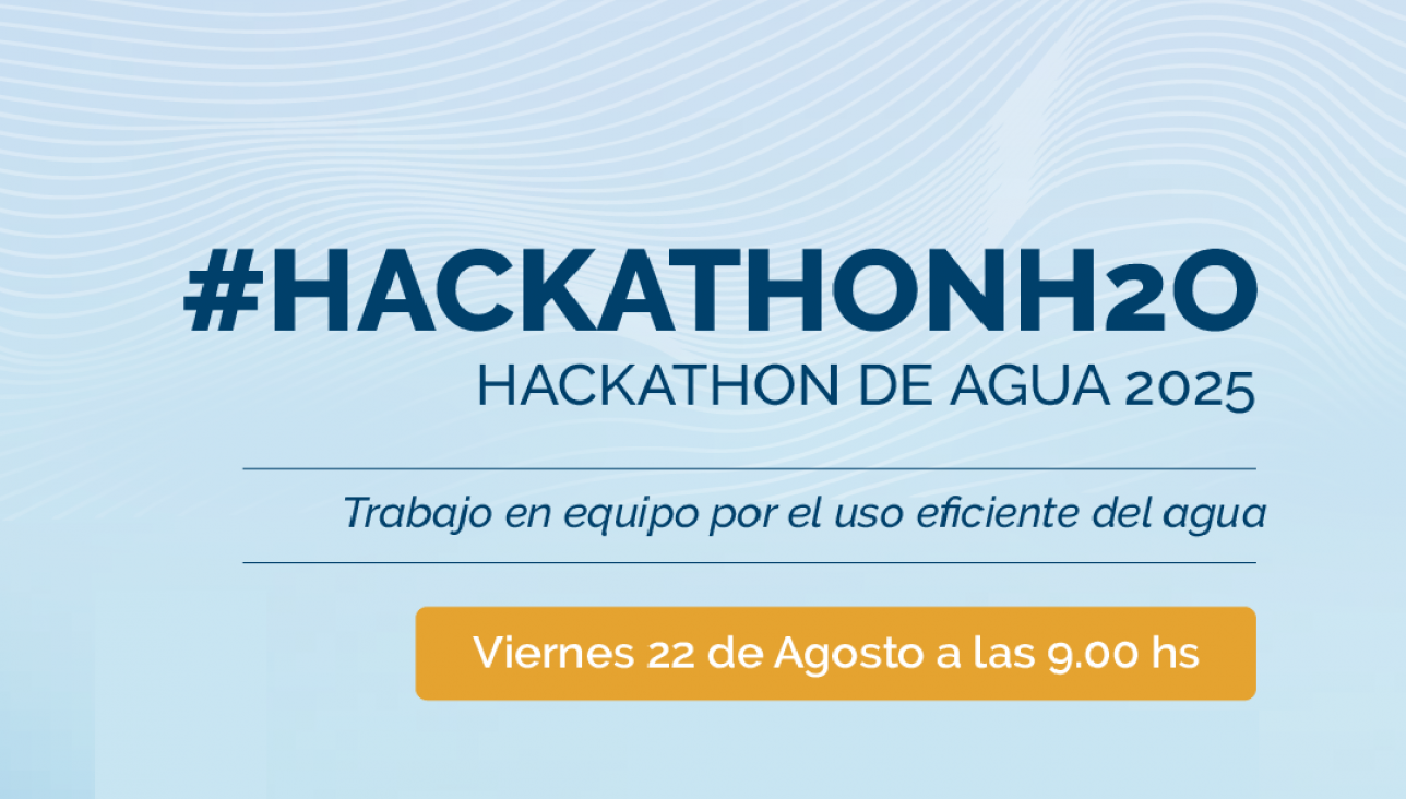 imagen ¡Sumaté a participar del primer Hackathon de agua!