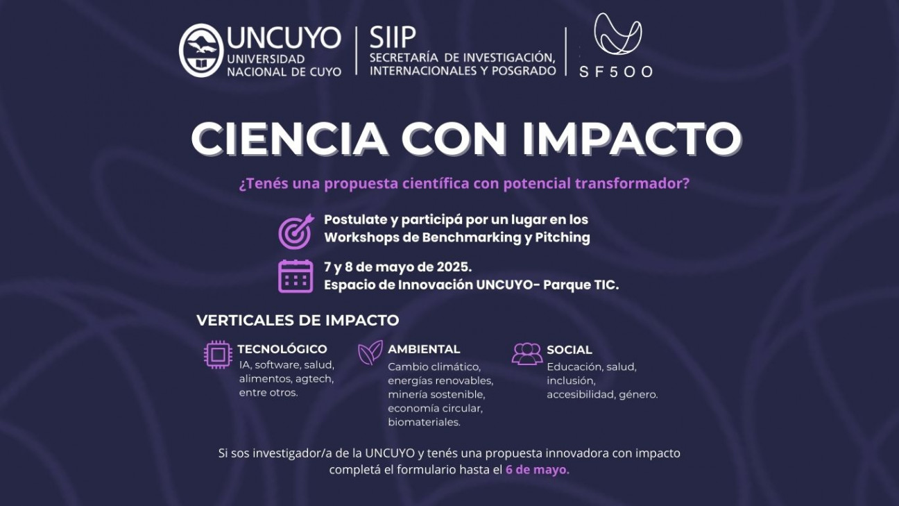 imagen Convocatoria "CIENCIA CON IMPACTO"