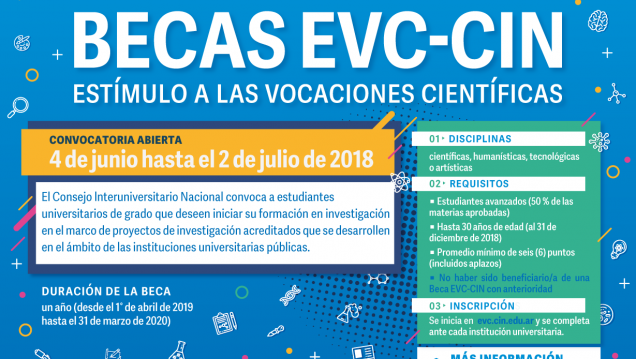 imagen Inscripciones abiertas para participar de las Becas Estímulo a las Vocaciones Científicas