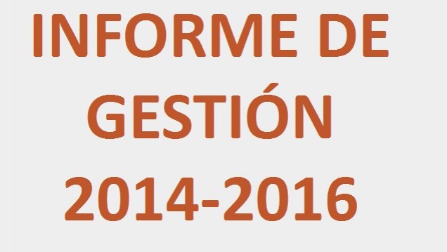 imagen Informe de Gestión 2014-2016