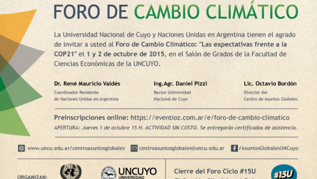 imagen Foro de Cambio Climático