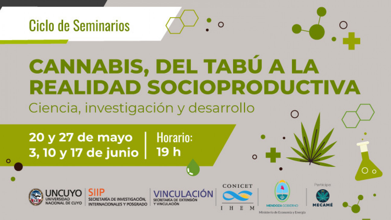 imagen Con la participación de expositores del INTA, se viene el cuarto seminario sobre cannabis
