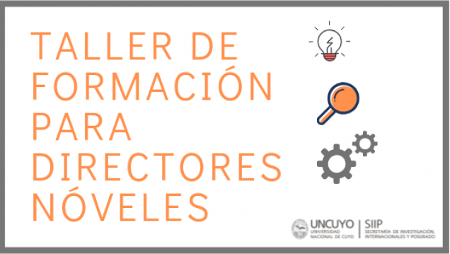 imagen Taller de formación para Directores/as Nóveles de Investigación