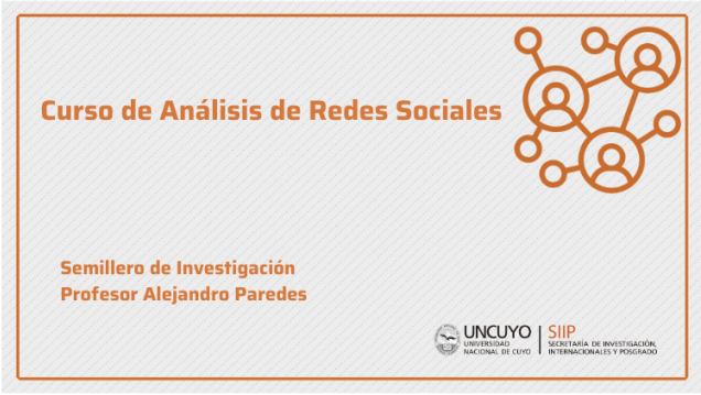 imagen Se encuentra disponible para visualizar el Curso de Análisis de Redes Sociales 