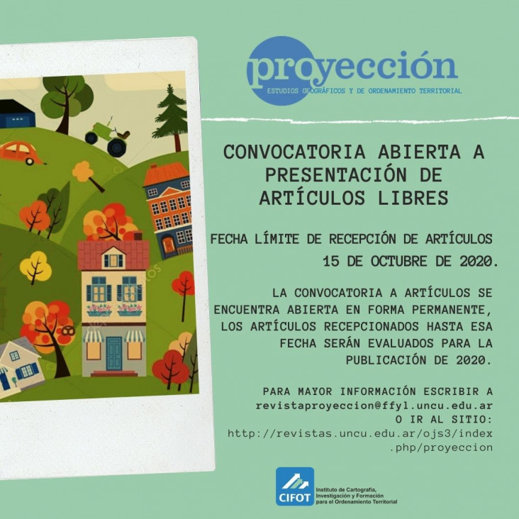 imagen CONVOCATORIA A PRESENTACIÓN DE ARTÍCULOS