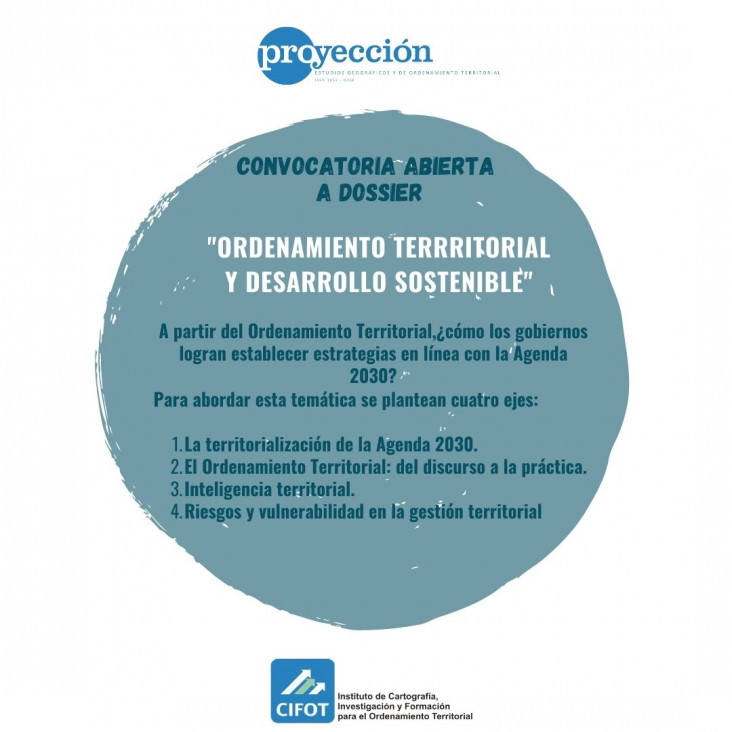 imagen Se extiende la convocatoria abierta a dossier- Revista Proyección 