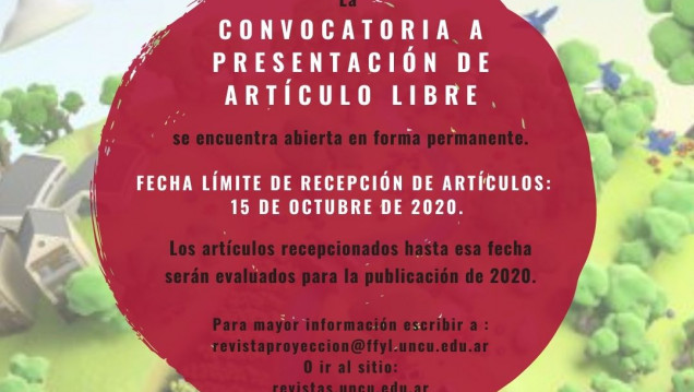 imagen CONVOCATORIA A PRESENTACIÓN DE ARTÍCULOS