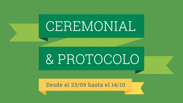 imagen Curso de ceremonial y protocolo en Rivadavia