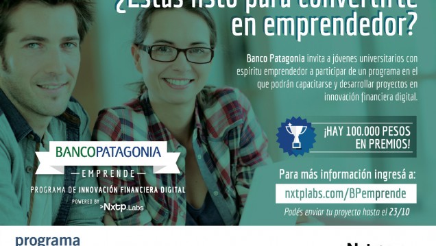 imagen Convocan a estudiantes para el Programa Patagonia Emprende