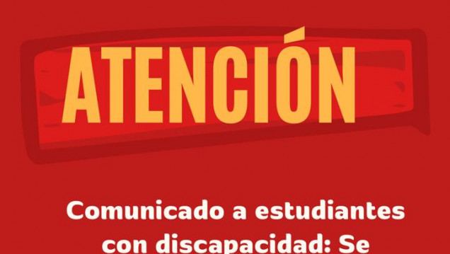imagen Elección de Referentes de Estudiantes con Discapacidad: las elecciones se realizarán el 25 de agosto