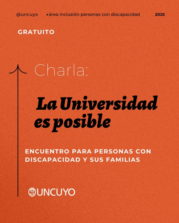 imagen "La Universidad es posible", charla para personas con discapacidad y sus familias