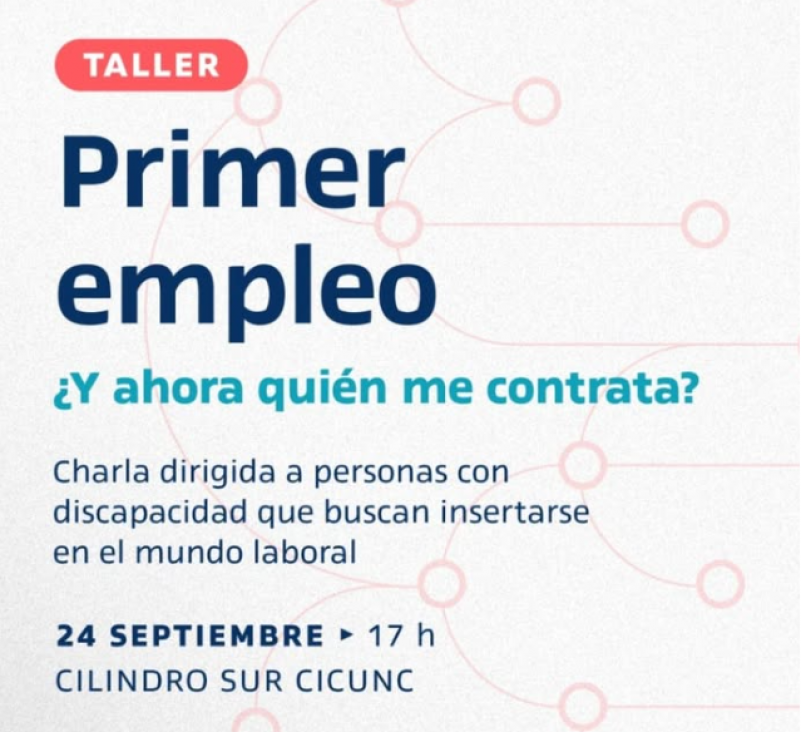 imagen Taller "Primer empleo – ¿Y ahora, quién me contrata?": inclusión laboral de personas con discapacidad