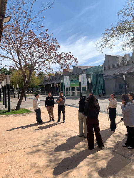 imagen Se realizó un simulacro de sismo en la Nave Universitaria