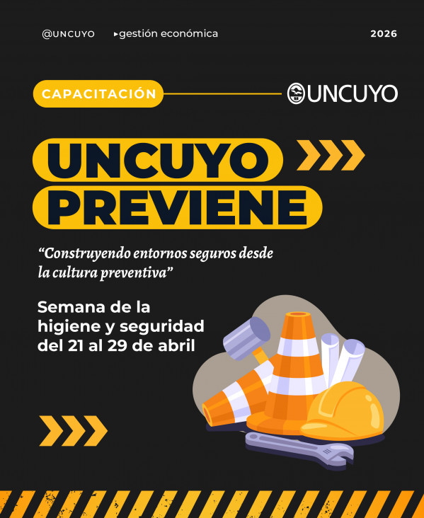 imagen UNCUYO Previene 2026: la Universidad impulsa una semana dedicada a la higiene y la seguridad