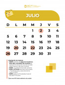 imagen Calendario Julio