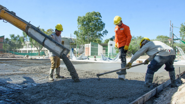 imagen Avanza la obra del nuevo playón deportivo del Liceo Agrícola