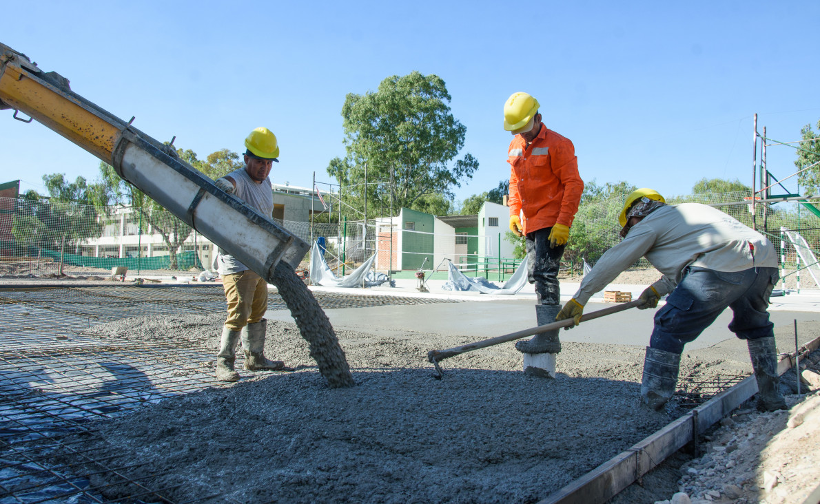 imagen Avanza la obra del nuevo playón deportivo del Liceo Agrícola
